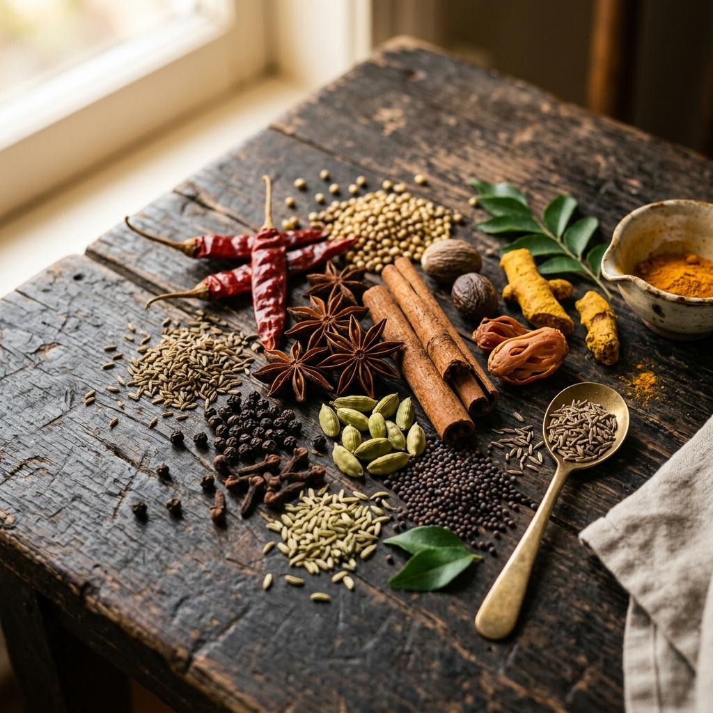 Grinding spices manually